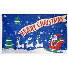 MERRY CHRISTMAS 3' X 5' POLY FLAG