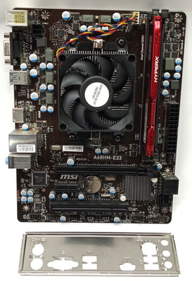 MSI A68HM-E33 MS-7721 Ver: 9.0 AMD A6-5400K w/Radeon@3.60 4GB +I/O MC950!