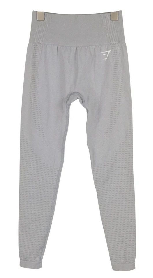 Gymshark Vital Femmes Leggings S sans Couture Taille Haute Ajusté Élastique Gris - Photo 2/4