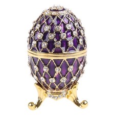 Small Collectible Trinket Jewelry Box Enamel Trinket Holder with Lids Gift for C