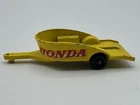 Vintage 1960's Matchbox Honda M/Cycle Trailer Yellow Diecast Toy Car C96