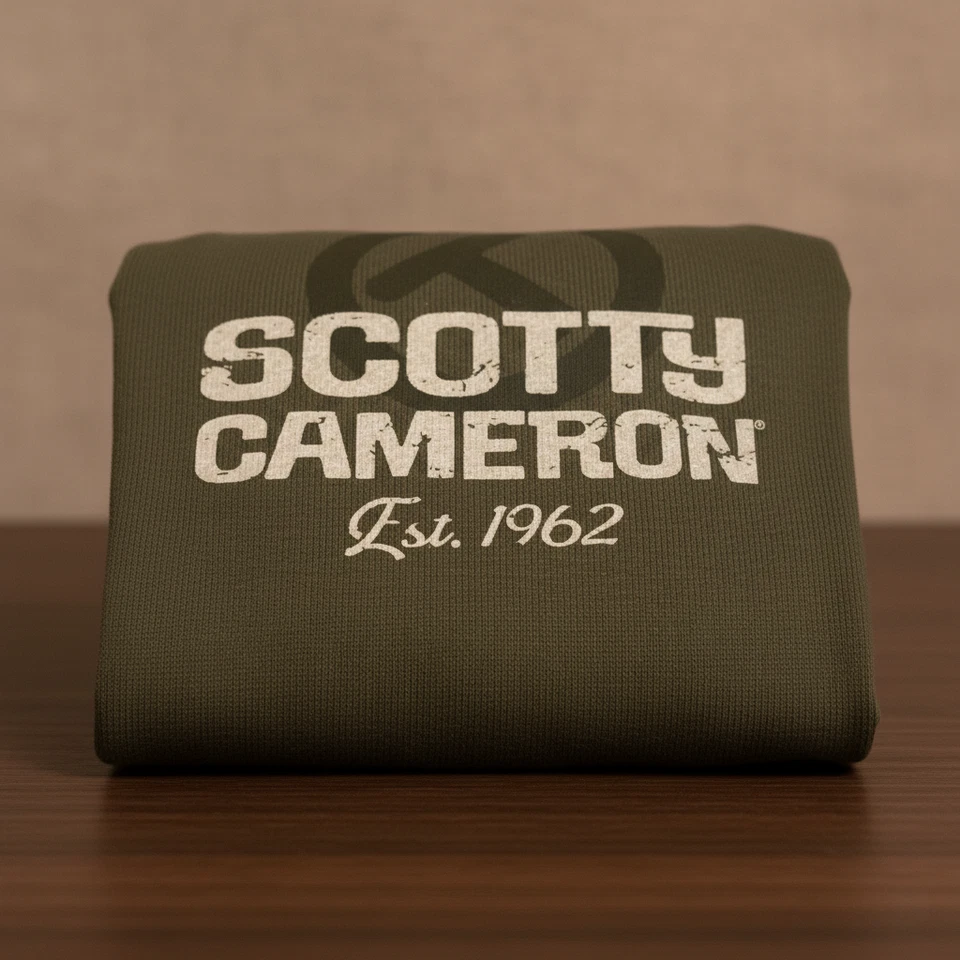 Novo Moletom com Capuz Scotty Cameron Tour Jester Escolha o Tamanho Verde Exército Último Lançamento 2025 - Imagem 2 de 4