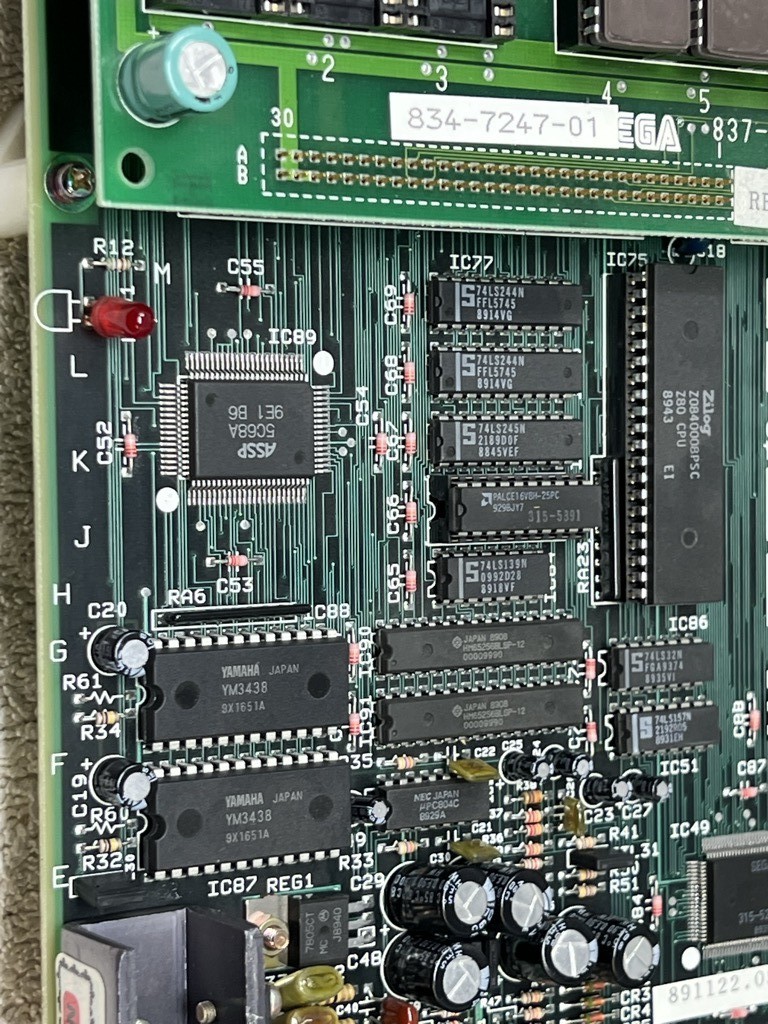 PCB System 18 SEGA Shadow Dancer - Original Arcade JAMMA