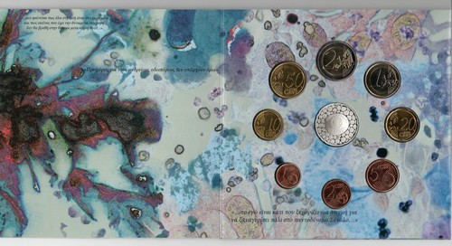 Griechenland Euro Kursmünzensatz 2012-50. Todestag Papanikolaou Silber: 925