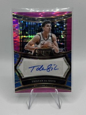 2024-25 Panini Select Basketball Tristan Da Silva RC Auto FOTL Pink Pulsar /15