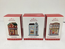 3 Hallmark 2017 Keepsake Korners Ornaments Halls Station,CardShop,Dept Store NIB