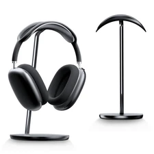 Black BENKS Aluminum Headphone Stand, Universal Gaming Headset Holder