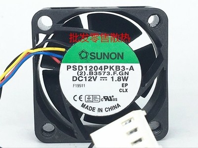 1PC   PSD1204PKB3-A 4020 12V 1.8W 4-wire PWM speed regulation cooling fan  #hj