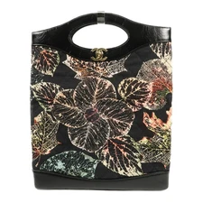 CHANEL CC GHW Hand Bag Multi Colors Black