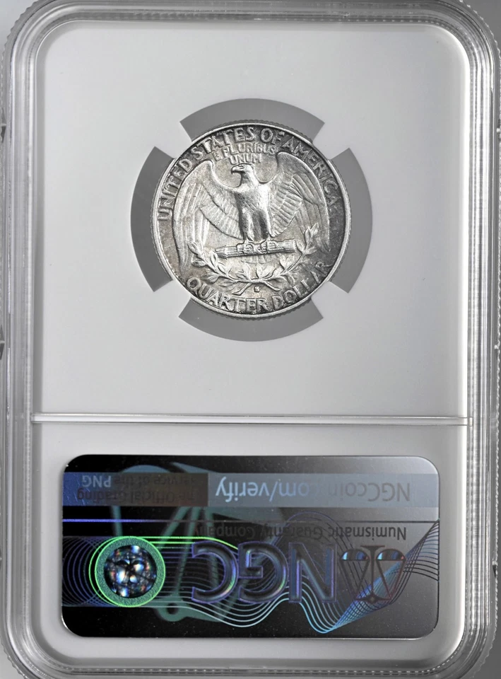 1932-S 25C WASHINGTON SILVER QUARTER  NGC AU DETAILS "CLEANED"  #8405240-009 - Image 4 of 4