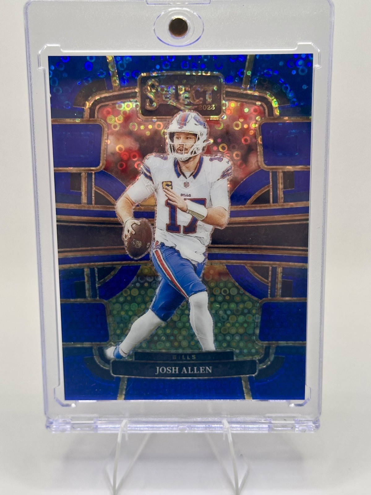 2023 Panini Select Concourse Josh Allen #13 Blue Disco Prizm 25/25 Bills
