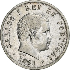 [#1120833] Portugal, Carlos I, 500 Reis, 1891, Silver, EF, KM:535