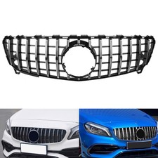 K&uuml;hlergrill Chrom L&uuml;ftungsgitter f&uuml;r A Mercedes W176 15-18 Panamericana GT Grill