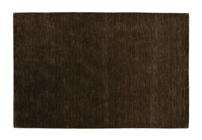 Tapis Gabbeh Tissé À La Main 100% Laine Chocolat Uni 120x180 Cm HL1078 - Photo 1/4