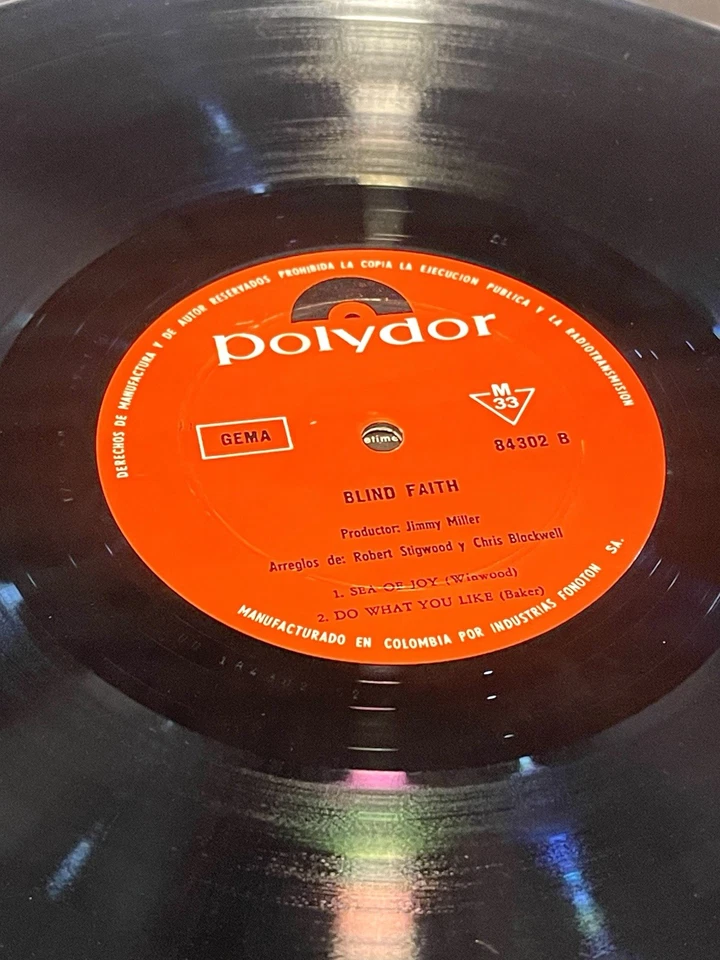 Blind Faith – Blind Faith - Polydor Colombia 1969 - Image 4 of 4