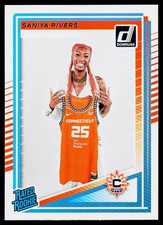 2025 Donruss WNBA Rated Rookie - Saniya Rivers #92 - Connecticut Sun