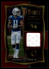 2020 Panini Select  Michael Pittman Jr. Draft Selections Memorabilia Prizm Red