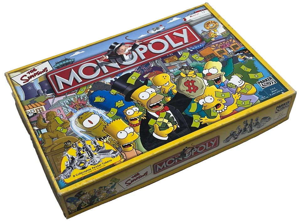 MONOPOLY GAME : The Simpsons Edition By Parker (FREE UK P&P) - Image 3 of 4