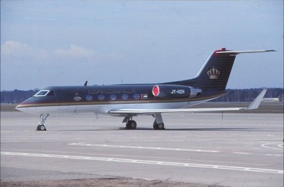 Dia JY-HZH Gulfstream G-III Jordan - Government 35mm gerahmt OP-L11-28