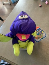 Vintage 1992 Fisher Price Puffalump Dino Roaring Dinosaur Plush With Egg And Tag