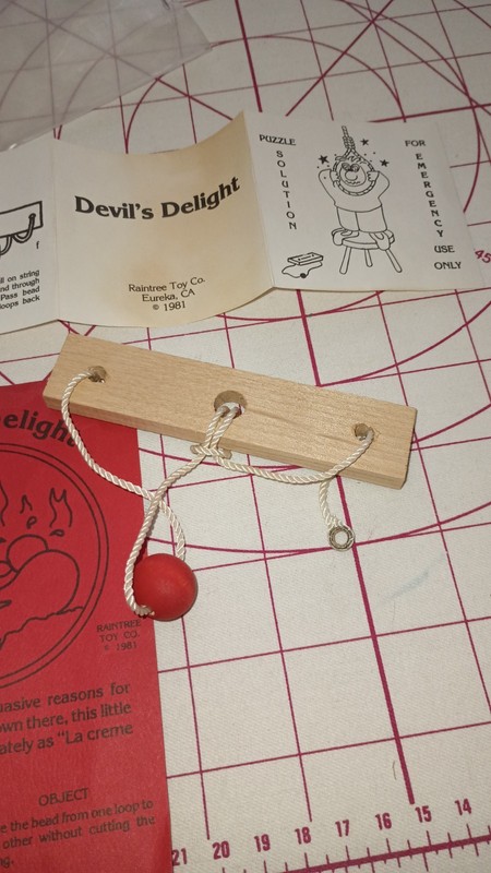 Devil's Delight Wooden Folk Toy Puzzle