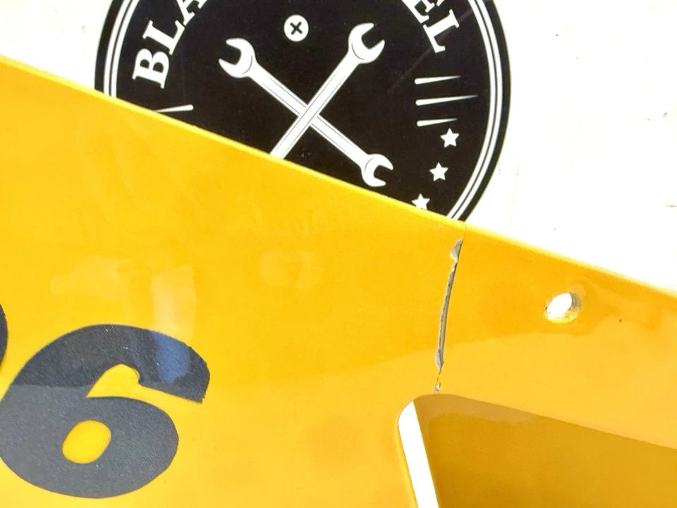 Carenado medio amarillo genuino Ducati 748 996 916 cubierta izquierda agrietada 48010391A Foto 2 de 4