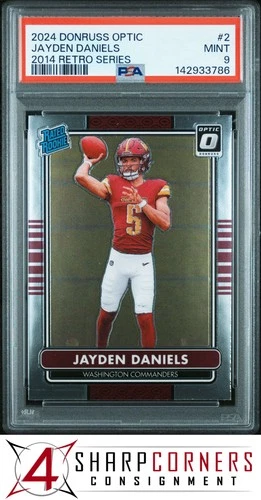2024 PANINI DONRUSS OPTIC 2014 RETRO SERIES #2 JAYDEN DANIELS RC PSA 9