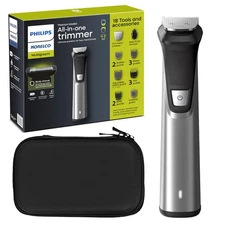 PHILIPS Norelco Multigroom 9000 Series MG9740-18-in-1 Precision Trimmer for