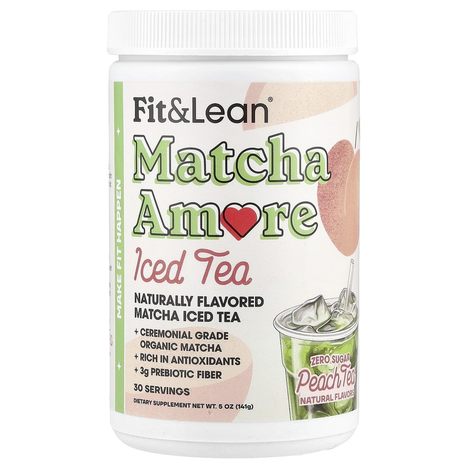 Matcha Amore Iced Tea, Peach Tea, 5 oz (141 g)