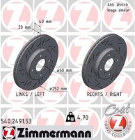 2X Zimmermann Bremsscheibe Vorderachse U.A. FüR Opel, Suzuki, Vauxhall