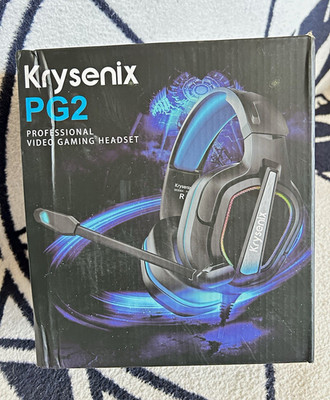 Krysenix PG2 Gaming-Headset Over-Ear mit Boom-Mikro, BT/USB/3,5 mm