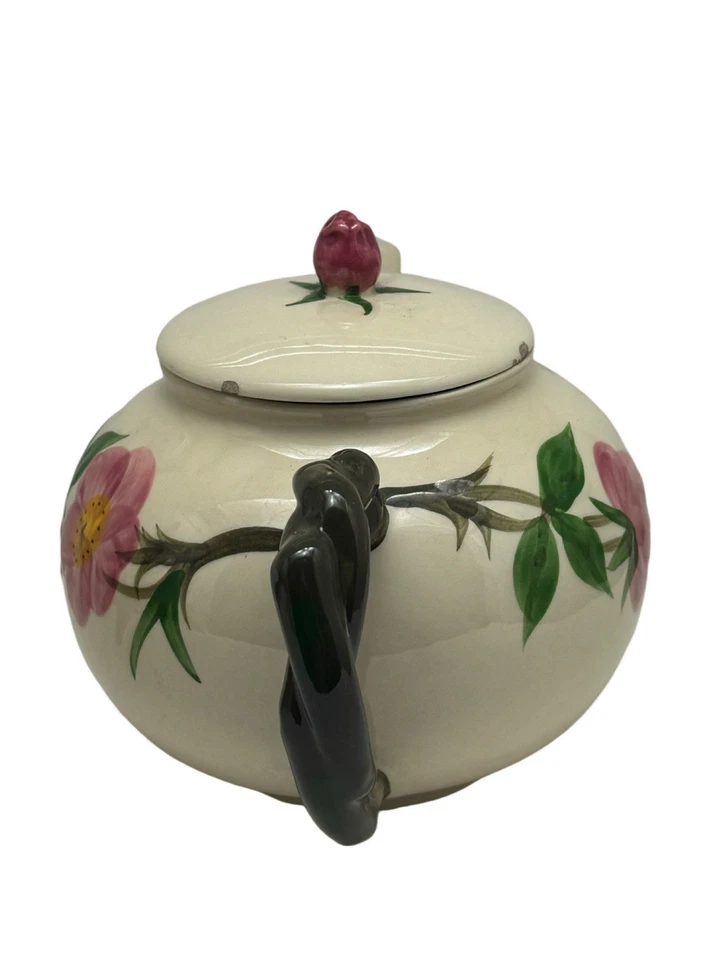 Bule Franciscan Desert Rose Vintage 6" Altura Feito nos EUA 1970’s Flying F - Imagem 2 de 4