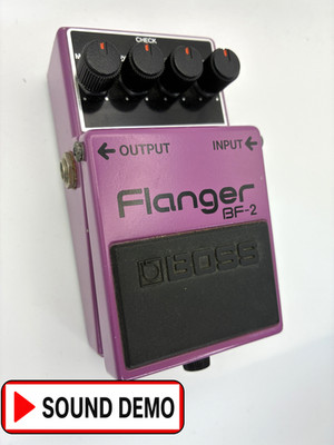 BOSS BF-2 Flanger Made in Japan Guitar Effects Pedal Tested Demo Video