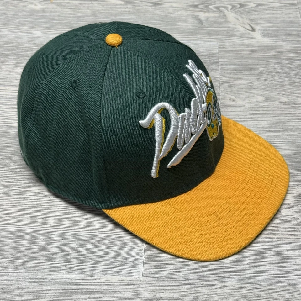 Green Bay Packers Sombrero Gorra Snap Back Verde Amarillo NFL Fútbol Script Casco Para Hombres Foto 3 de 4