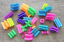 Lot Of 171pc 3 Sets Of Building Blocks Asterisk, Table, Interstar Bonka Bird...