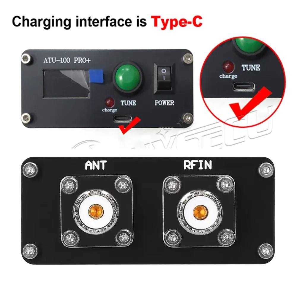 ATU-100 Pro+ Automatic Antenna Tuner 100W 1.8 - 50MHz With OLED