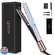 IG INGLAM Titanium Flat Iron Hair Straightener, Curling Iron 1 In