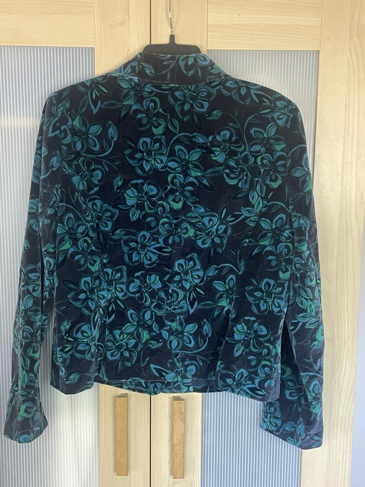 Abrigo Chaqueta Blazer Caslon Mujer XL Vintage Terciopelo Capricho Y2K Informal Foto 4 de 4