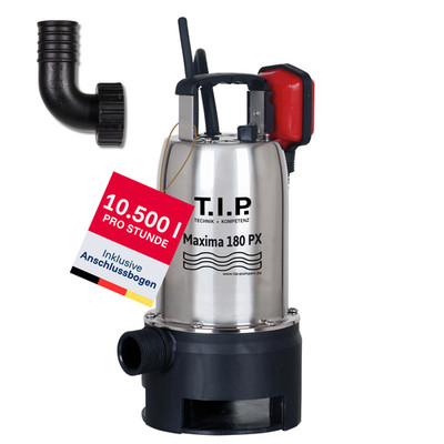 T.I.P. Schmutzwasser-Tauchpumpe Maxima 180 PX, 10.500 l/h, 30121