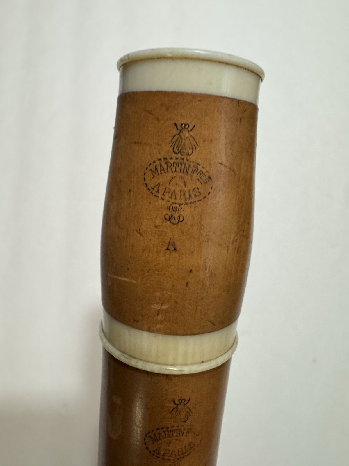 Antique 1878-1882 MARTIN Freres A PARIS Boxwood Clarinet A 13 Key For Parts Only