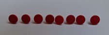 8x Playmobil Eisenbahn Ersatzteil rote Puffer f&uuml;r Wagen - Gebrauchsspuren