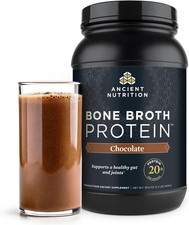 Grass Fed, Cage Free, Bone Broth Protein Powder, 20G Protein, Hydrolyzed Collage