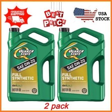NEW 2 pack Quaker State Full Synthetic 0W-20 Motor Oil, 5-Quart FREESHIPPING 16.08 per gallon