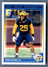 2024 Score - Junior Colson RC Base #359 Los Angeles Chargers