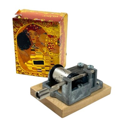Fridolin Music Box - Hand Crank - Gustav Klimt: Der Kuss / Melodie: Arabesque