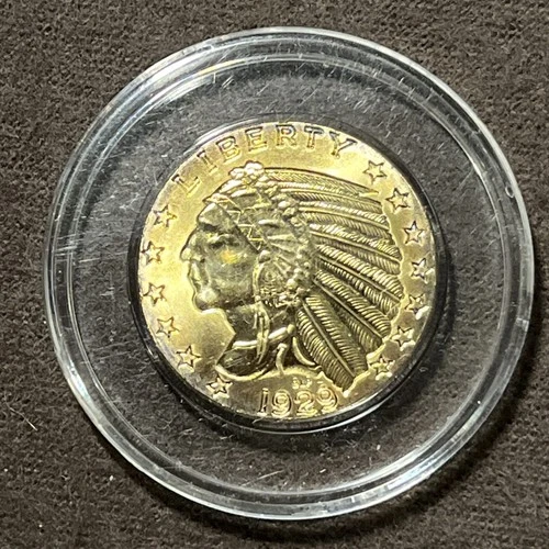 1929 LIBERTY INDIAN  $5 Five Dollar Commemorative Gold Coin COPY