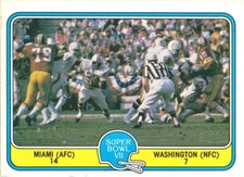 1981 FLEER SUPER-BOWL VII Mercury Morris DOLPHINS v REDSKINS Ron McDole NEBRASKA