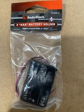 RadioShack 3 AAA Cell Battery Holder with Wire Leads Same Day Shipping