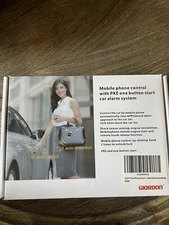 Giordon mobile phone control with PKE one button start car alarm system