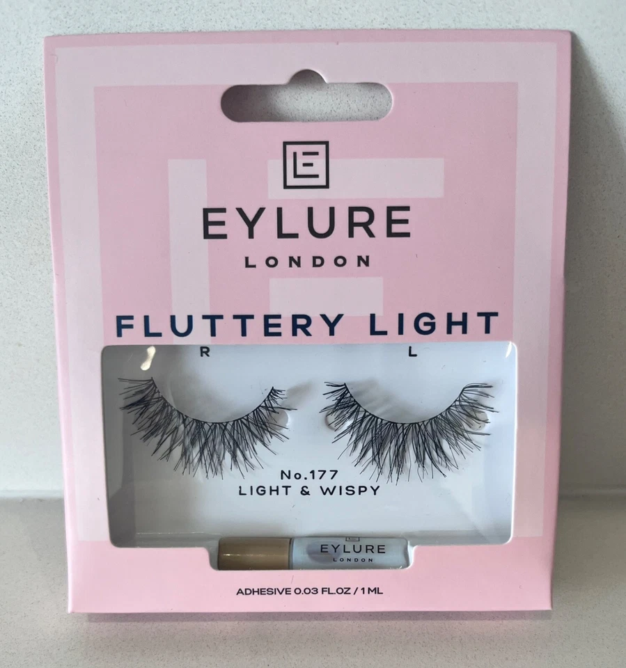 EYLURE FLUTTERY LIGHT false strip lashes No.177 Light & Wispy